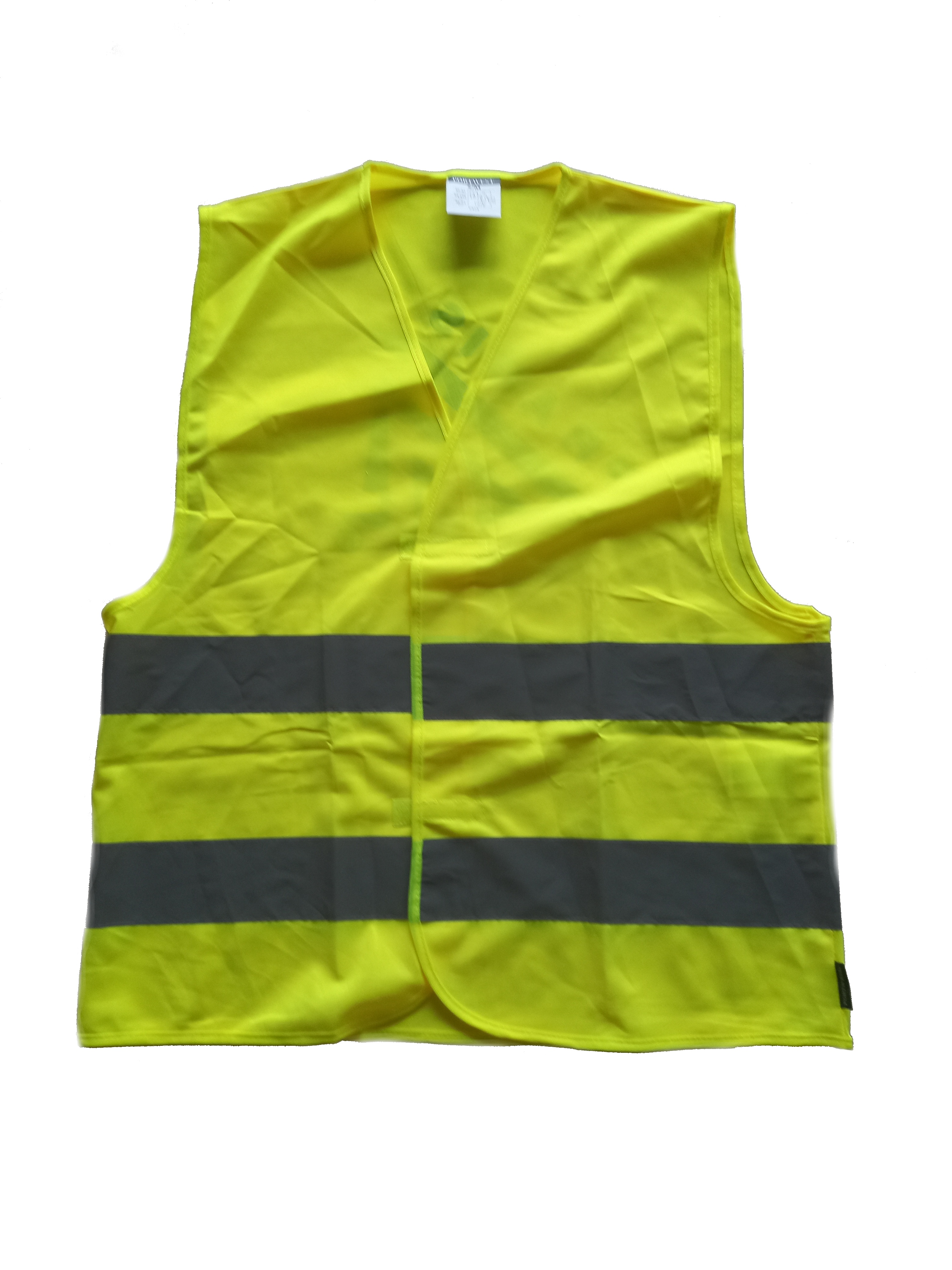 Vesta reflexní suchý zip žlutá logo PRAGIS